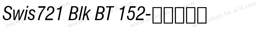 Swis721 Blk BT 152字体转换